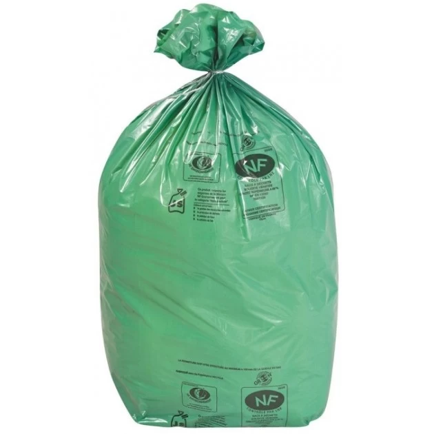 Sac poubelle vert NF 30 L