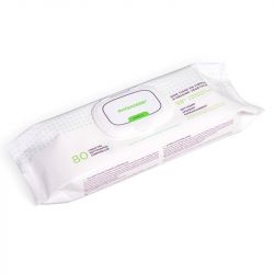 Lingettes nettoyantes corps biodégradables x80 Physiaderm
