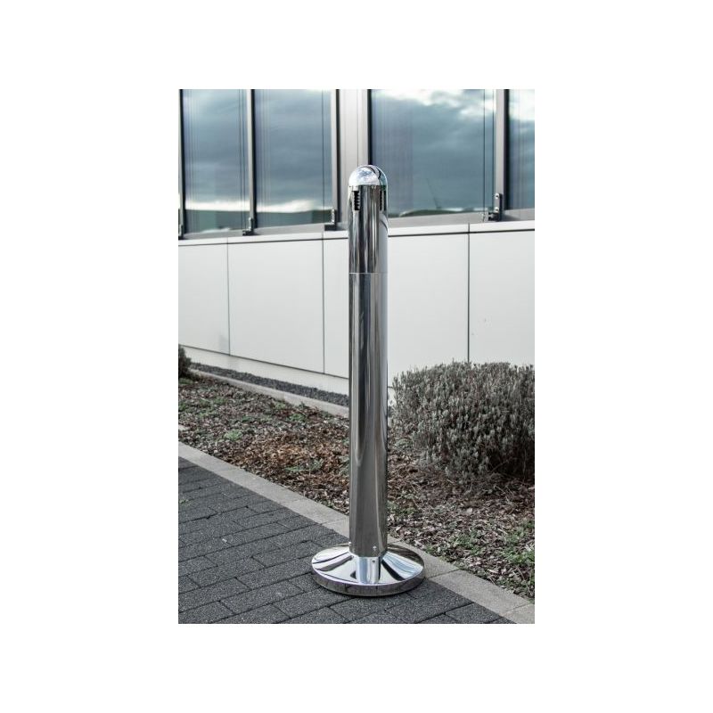 Cendrier exterieur sur pied inox Probbax Cendrier exterieur sur pied inox Probbax