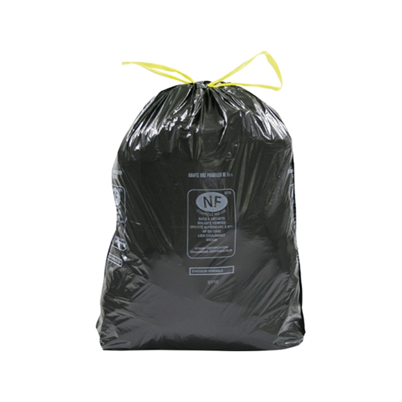 Sacs poubelle 100L noirs usage courant 18 microns (le carton de 500)