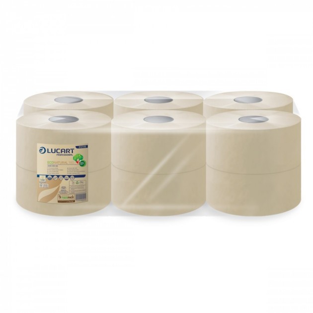 Papier toilette jumbo EcoNatural 180 m - colis de 12 bobines Papier toilette jumbo EcoNatural 180 m - colis de 12 bobines