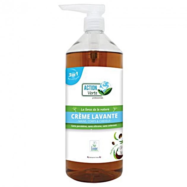 Savon liquide mains corps cheveux coco Ecolabel