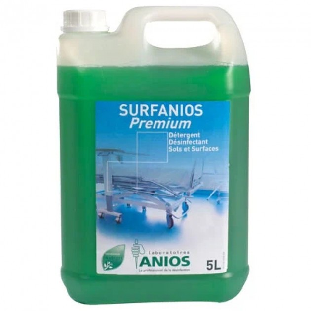 Anios Détergent désinfectant multi-surfaces premium - Sans alcool - 5 L