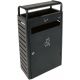 Cendrier poubelle extérieur acier gris anthracite 6 L / 43 L