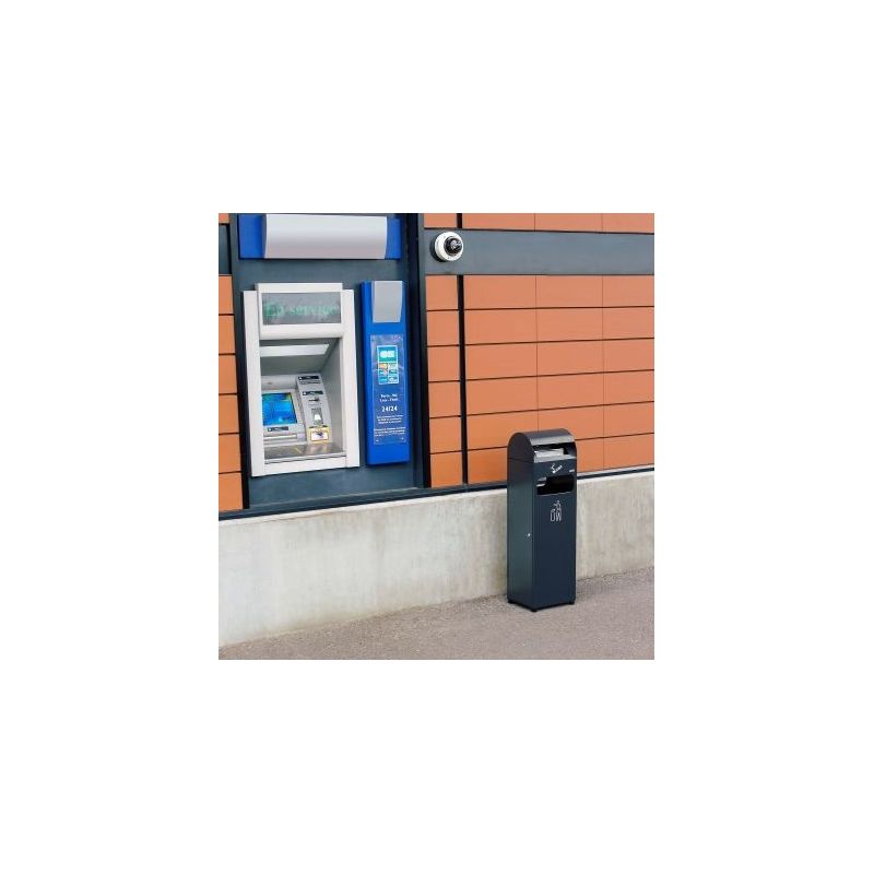 Cendrier corbeille grand volume 3 L/29 L acier galvanisé Probbax