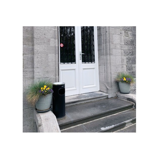 Borne cendrier ronde inox ou acier 30 L Probbax