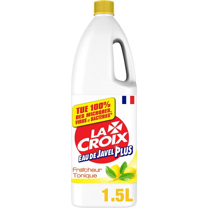 Eau de Javel Plus parfumée 1,5 L La Croix - lot de 2 Eau de Javel Plus parfumée 1,5 L La Croix - lot de 2
