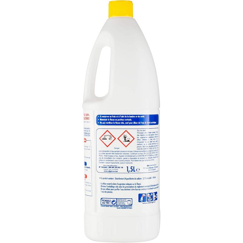 Eau de Javel Plus parfumée 1,5 L La Croix - lot de 2 Eau de Javel Plus parfumée 1,5 L La Croix - lot de 2