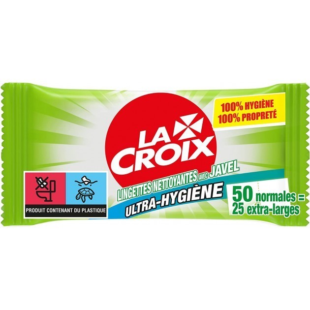 Lingettes Javel désinfectantes - étui de 50