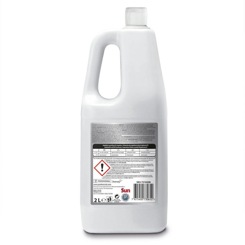 Liquide de rinçage acide bidon de 2 L Sun Liquide de rinçage acide bidon de 2 L Sun