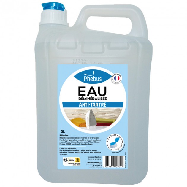 Eau déminéralisée - Bidon de 5L 