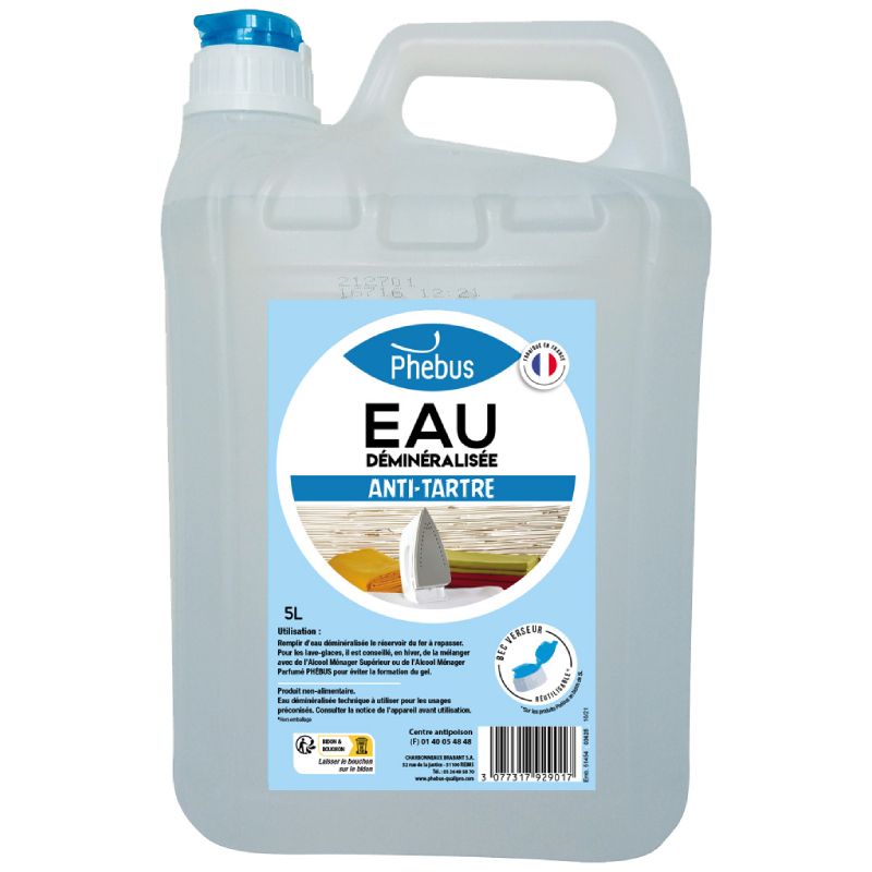 Eau déminéralisée bidon 5 L Eau déminéralisée bidon 5 L
