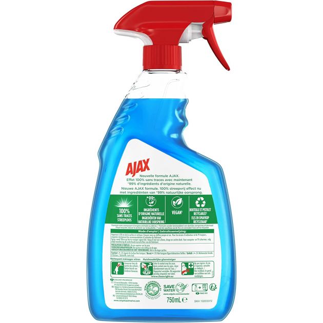 Nettoyant dégraissant vitres et surfaces parfumé Ajax Nettoyant dégraissant vitres et surfaces parfumé Ajax
