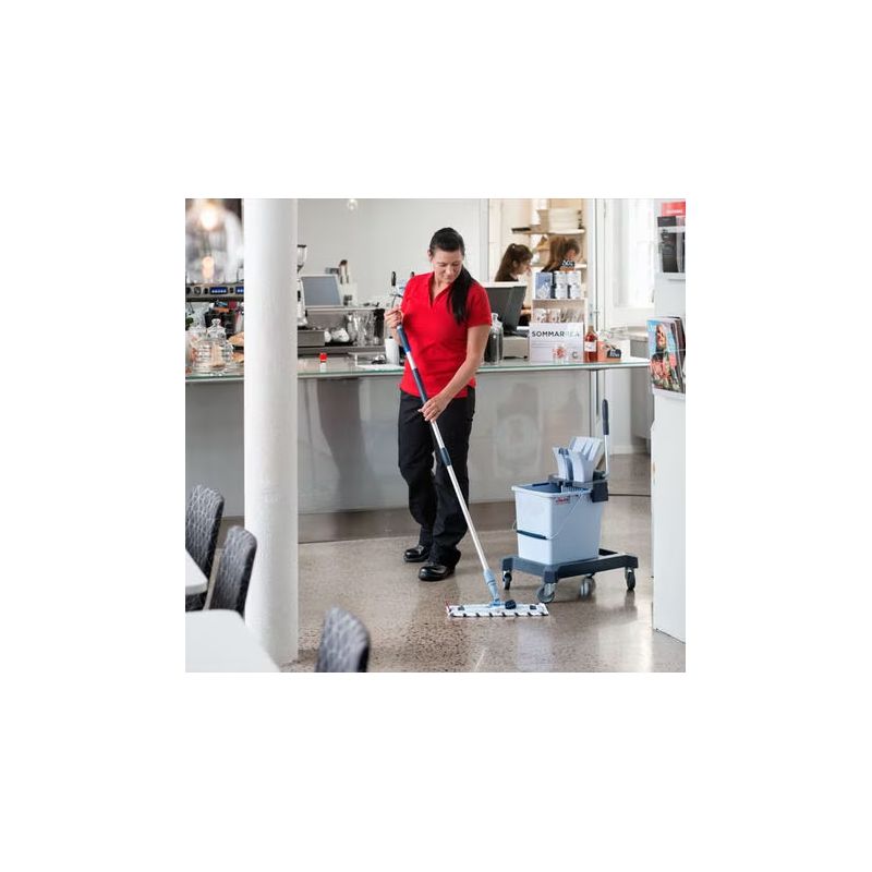 Chariot de lavage UltraSpeed Pro Single 25L Vileda + manche aluminium 150 cm Chariot de lavage UltraSpeed Pro Single 25L Vileda + manche aluminium 150 cm