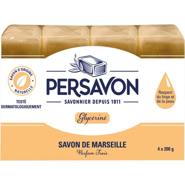 4 Savons de Marseille Persavon 200g