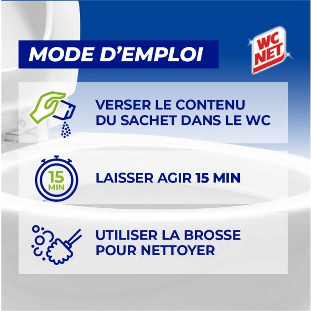 Poudre détartrante WC mousse active 6 x 60 g Poudre détartrante WC mousse active 6 x 60 g