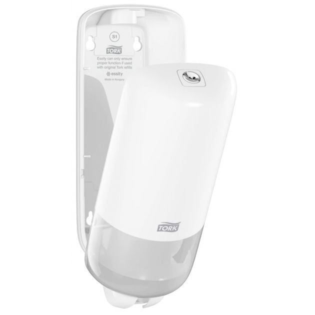 Distributeur mural de savon mousse 1L Tork S1, blanc Distributeur mural de savon mousse 1L Tork S1, blanc