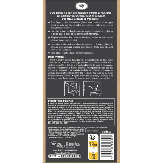 Piège à mites alimentaires écologique - lot de 2 Piège à mites alimentaires écologique - lot de 2