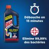 Gel déboucheur siphons et canalisations Ouragan 1 L - lot de 2