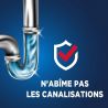 Gel déboucheur siphons et canalisations Ouragan 1 L - lot de 2