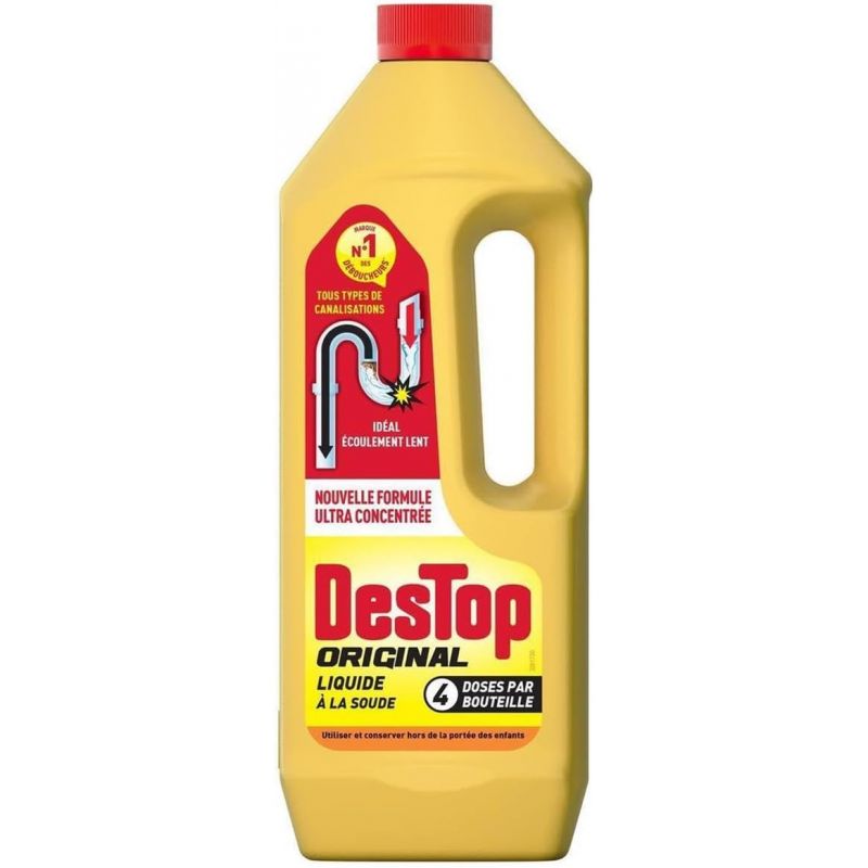 Déboucheur liquide surpuissant 1L Destop Déboucheur liquide surpuissant 1L Destop