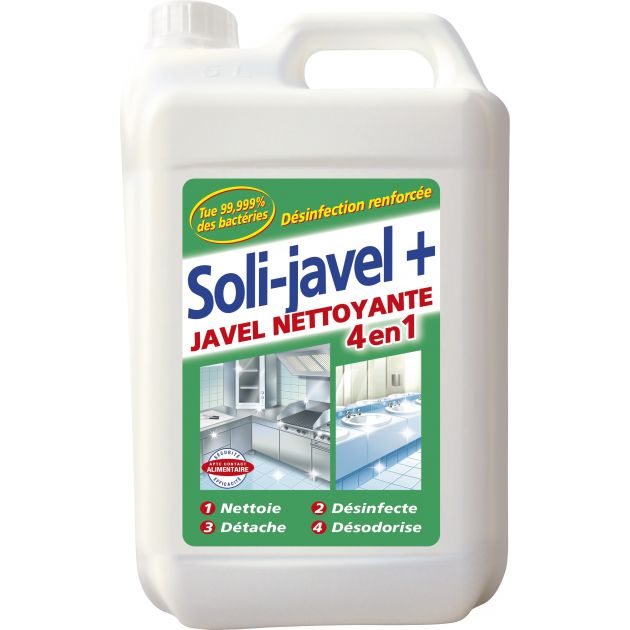 Javel nettoyante désinfectante Solijavel 5L