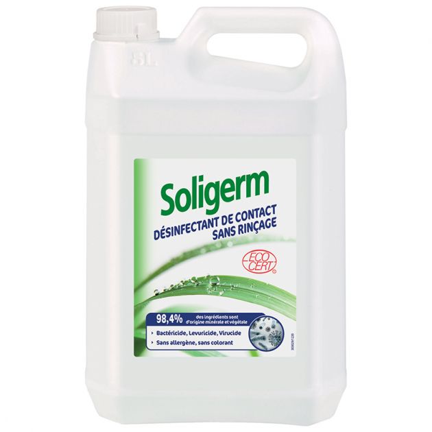 Désinfectant contact alimentaire Ecocert Soligerm 5L