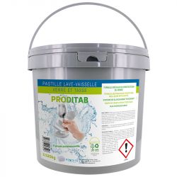Pastilles détergentes lave-vaisselle cycle court verres et tasses parfum frais - seau de 140