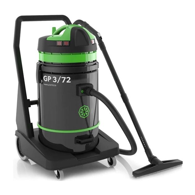 Aspirateur professionnel - GP 3/72 - Eau et poussiere Idéal Chantier - 3  Moteurs - Cuve Polyéthylène - 72L