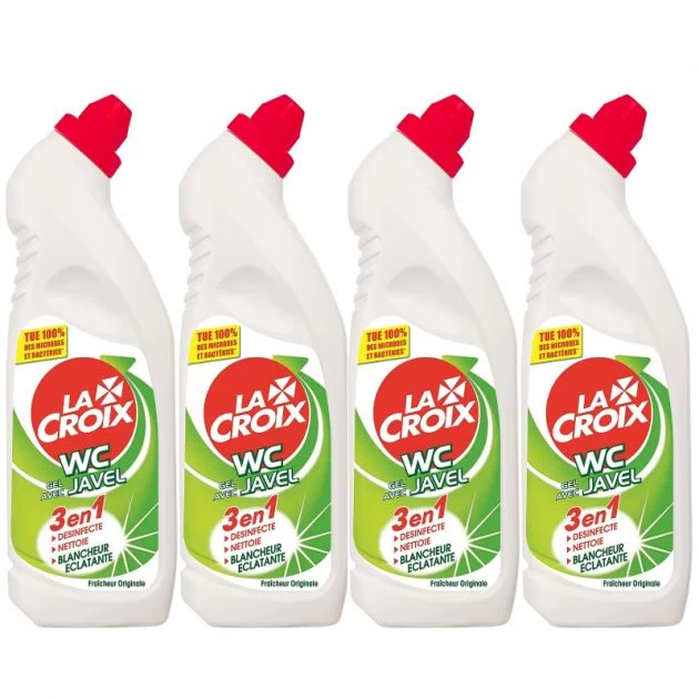 Gel WC Javel 750 ml La Croix - lot de 4