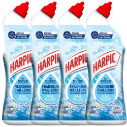 Gel wc fraicheur océane 750ml - lot de 4 flacons