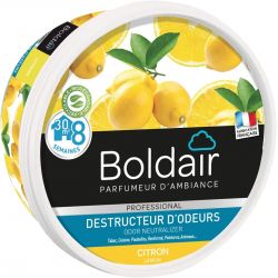 Gel désodorisant destructeur d’odeurs 300 g Boldair citron