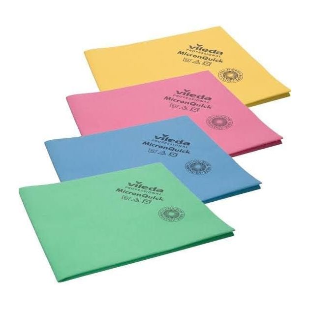 Lavette non-tissée microfibre Micron Quick Vileda - lot de 5