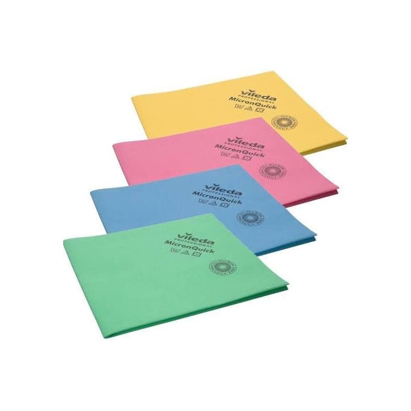 Lavette non-tissée microfibre Micron Quick Vileda - lot de 5