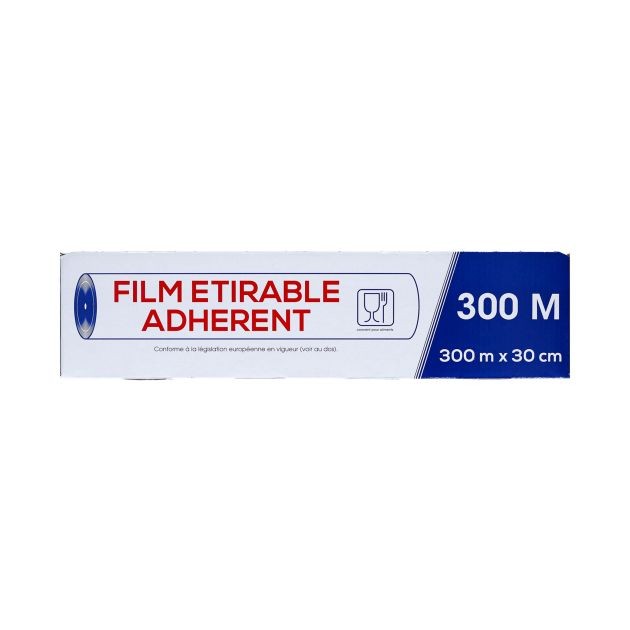 Film alimentaire étirable 300 m - lot de 2
