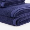 Serviette de Toilette en coton bleu Marine - lot de 5