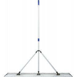 Balai trapèze velcro aluminium 120 cm manche réglable 180 cm