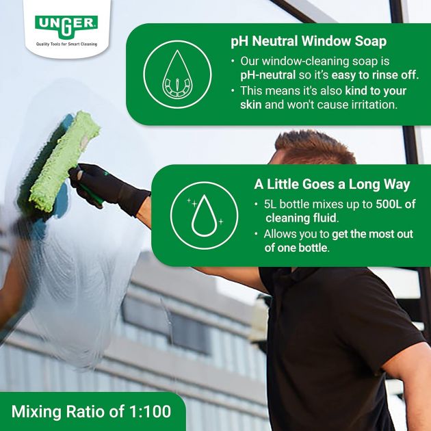 Nettoyant vitre concentré Unger 5 L Nettoyant vitre concentré Unger 5 L