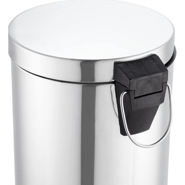 Poubelle de sanitaires à pédale en inox Poubelle de sanitaires à pédale en inox