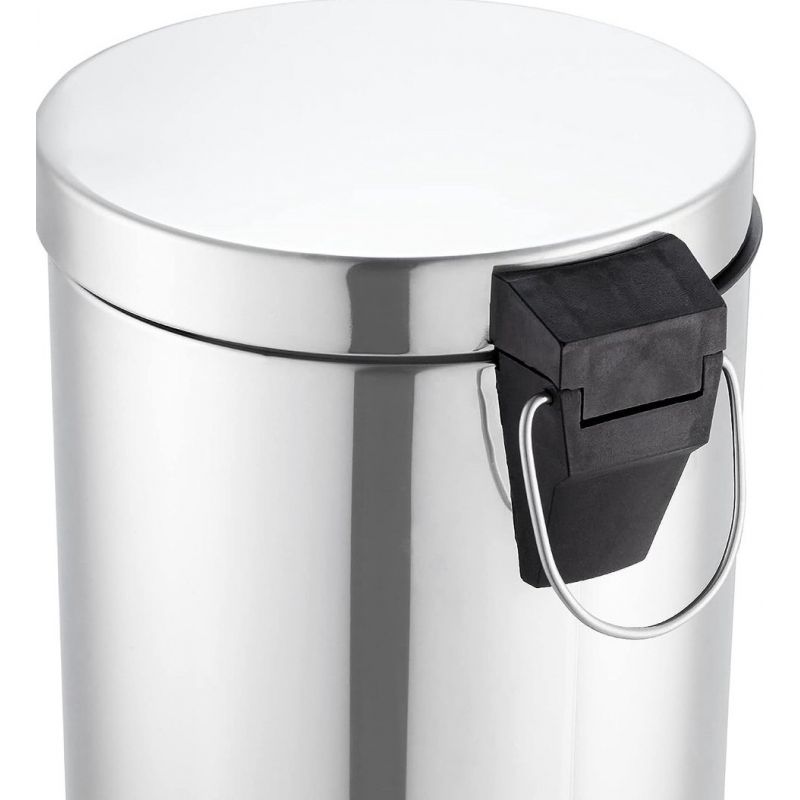 Poubelle de sanitaires à pédale en inox Poubelle de sanitaires à pédale en inox