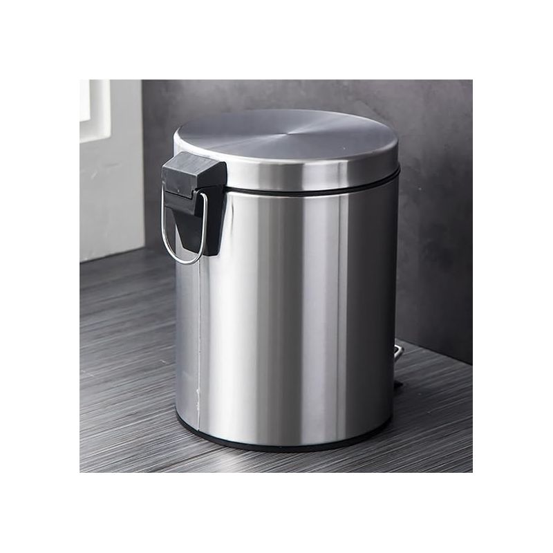 Poubelle de sanitaires à pédale en inox Poubelle de sanitaires à pédale en inox