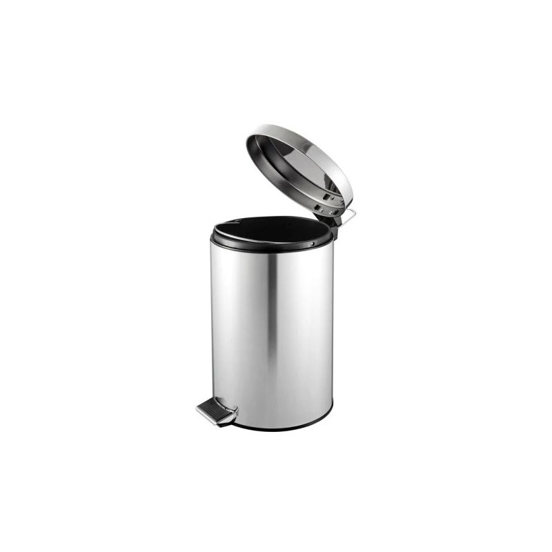 Poubelle de sanitaires à pédale en inox Poubelle de sanitaires à pédale en inox