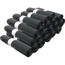 Sac poubelle recyclé noir déchets lourds Delcourt 100 L - carton de 200