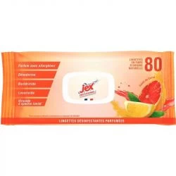 80 lingettes nettoyantes désinfectantes parfuméesJex