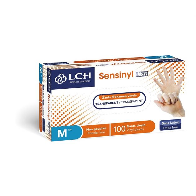 Gant d'examen en vinyle non poudré Sensinyl LCH - boîte de 100 Gant d'examen en vinyle non poudré Sensinyl LCH - boîte de 100