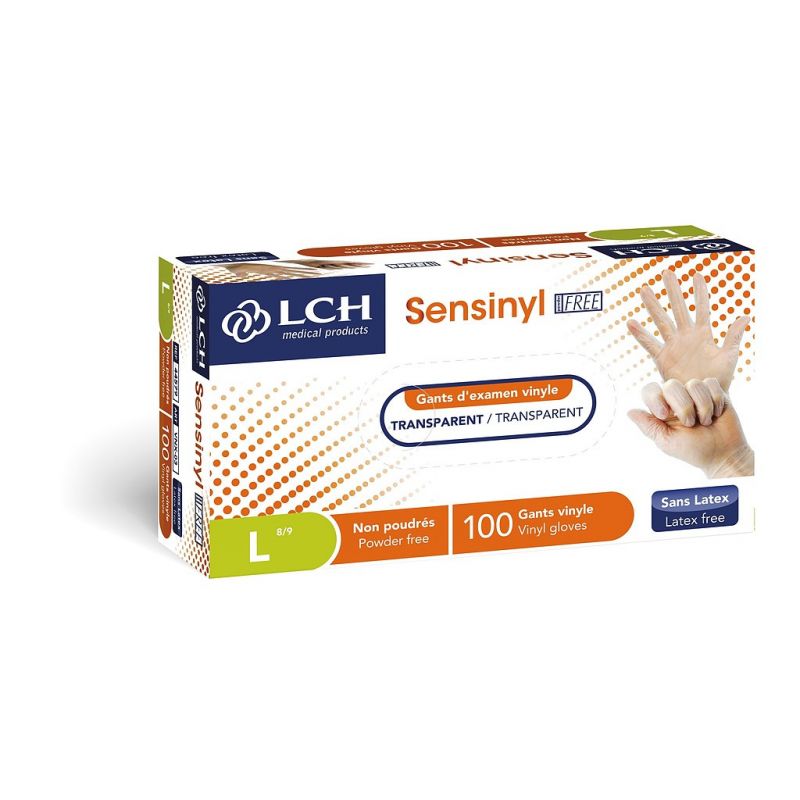 Gant d'examen en vinyle non poudré Sensinyl LCH - boîte de 100 Gant d'examen en vinyle non poudré Sensinyl LCH - boîte de 100