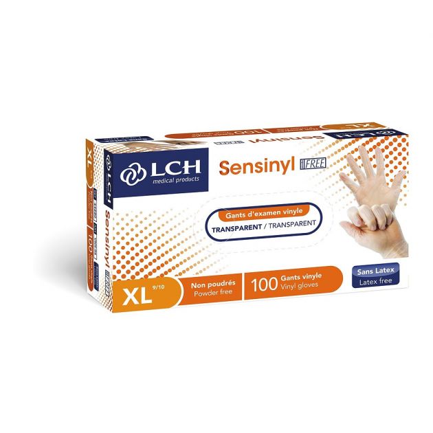 Gant d'examen en vinyle non poudré Sensinyl LCH - boîte de 100 Gant d'examen en vinyle non poudré Sensinyl LCH - boîte de 100
