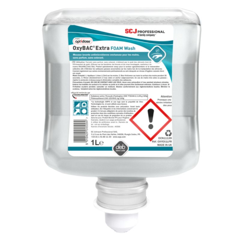 6 cartouches de savon mousse Deb Oxybac 1L