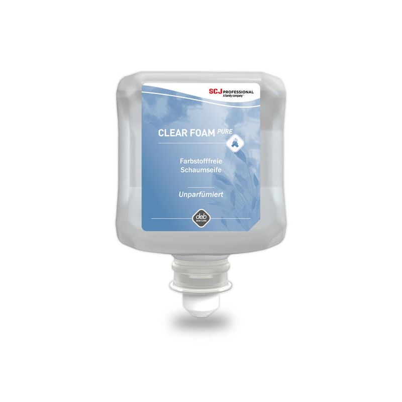 6 cartouches de savon mousse Deb Clear Foam 1L