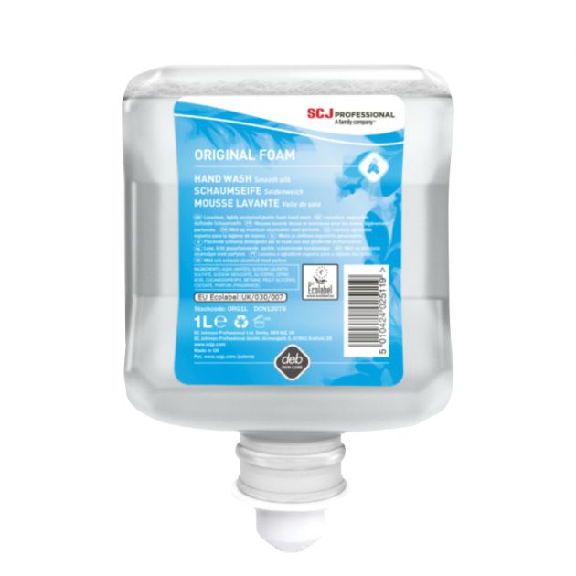  6 cartouches de savon mousse + 1 distributeur offert